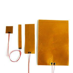 3D 프린터용 전기 와이어용 가열 요소 직사각형 유연한 폴리이미드 필름 히터 10-300mm 5V 6V 12V
