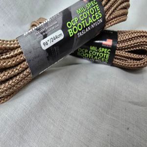 US 군화끈 부츠 레어서 워커 교체 나일론 부츠 끈 OCP 탄색 MADE IN USA
