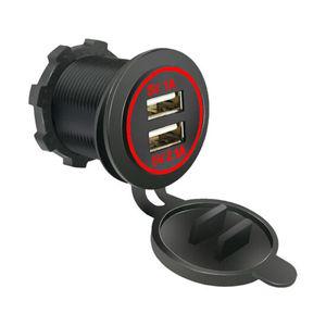 방우 3.1A USB 2포트 고속 충전 소켓 카라반 캠