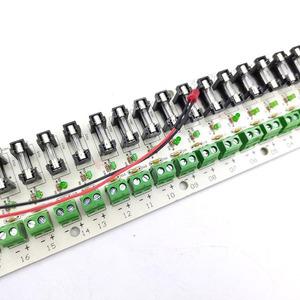 전원 공급 장치용 PCB 보드 터미널 블록 전류 배선 LED 스위치 18 방향 5V 12V 24V DC 전원 분배 18CH