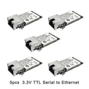 PC케이스 이더넷 임베디드 모듈 IOT 장치 서버 Eport E20 지원 Modbus TTL 직렬 3.3v 10M 100M 5