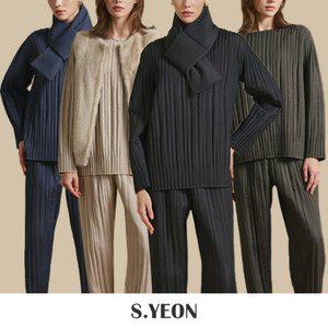 에스연 패딩 플리츠 셋업