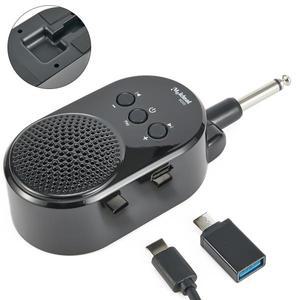 미니 앰프 기타 USB 충전식 포켓 디자인 일렉트릭 베이스 편리한 블랙 5W