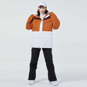 남자 여자 스키복 남성 여성 보드복 세트 남녀공용 두꺼운 방수 스노우 재킷 바지 스키 스노보드 수트 열