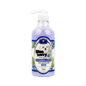 강아지 애견 백모모질 블루베리 샴푸 750ml 린스겸