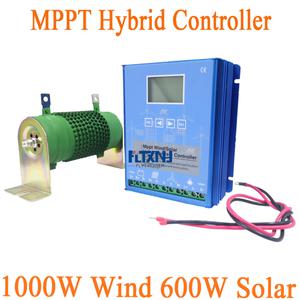 고효율 MPPT 하이브리드 컨트롤러 1000W 풍력 터빈 및 600W 솔라광 패널 레귤레이터 덤프 부하 충전기 포