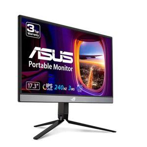 ASUS ROG STRIX 17.3인치 1080P 휴대용 게이밍 모니터(XG17AHP) FHD, IPS, 240HZ, 어댑티브 싱크, 내장 배터리, 백, 삼각대 스탠드, USB 타입 C, 노트북, PC, 콘솔용 마이크로 HDMI, 3년 보증