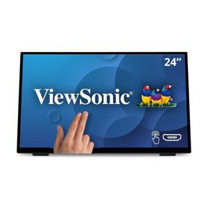 고급 인체공학, HDMI 및 USB 입력이 가능한 VIEWSONIC TD2465 24인치 1080P 터치 스크린 모니터
