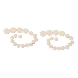 아바담 34pcs 베이스 클라리넷 액세서리 패드 교체 쿠션 가죽 키 크라운 자동차 17피스 세트 악기