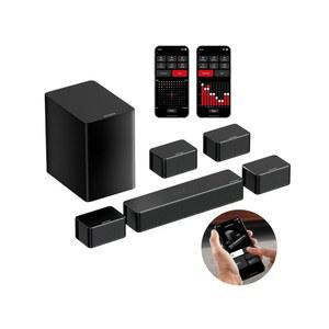 ULTIMEA 7.1 사운드바, TV용 가상 서라운드 사운드 시스템, 앱 제어, 무선 서브우퍼가 있는 스마트 유선 스피커 4개, 피크 파워 410W, 홈 시어터 2024년형
