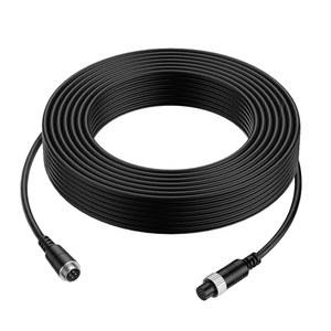 CCTV 후방 카메라 트럭 트레일러 캠퍼 버스 차량 백업 모니터 시스템 방수 충격 방지용 EKYLIN 32FT 10M 비디오 4핀 항공 연장 케이블