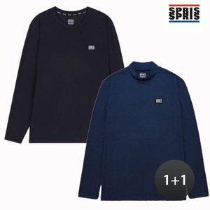 [1+1][스프리스] 와펜 라운드/반목 티셔츠 세트