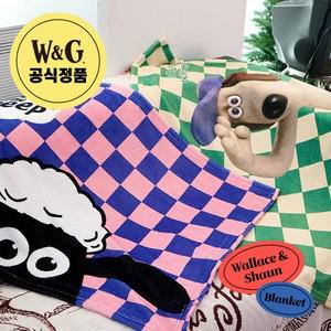 드림씨앤씨 [공식정품]그로밋 숀더쉽 복주머니 체크 무릎 담요