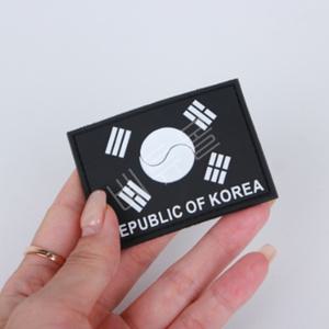 흑백태극기 와펜 찍찍이패치 마크 야광 ROK 운동가방 크로스핏