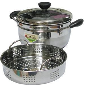 [ME4K9Q4P_52C5]튤립 스텐 인덕션 찜냄비 찜솥 양수 26cm