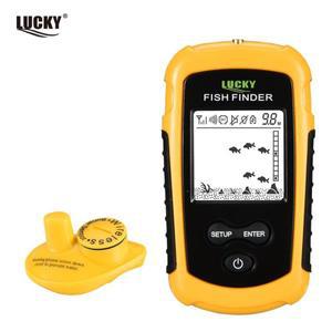 LUCKY FFW1108-1 휴대용 어군 탐지기, 무선 작업 범위, 2인치 흑백 에코 사운더, 400 피트 (120m)