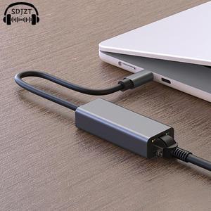 C타입-RJ45 랜 네트워크 카드 기가비트 이더넷 어댑터 드라이브 프리 USB Ypc C 분배기 플러그 플레이 100