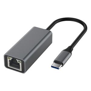 기가비트 이더넷 C타입-이더넷 어댑터 USB 네트워크 카드 PC 노트북 태블릿용 알루미늄 합금 10 100 1000Mb