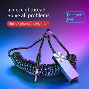 Aux USB 블루투스 호환 리시버 어댑터 동글 케이블 차 키트용 3.5mm 잭 스피커 스테레오 오디오 음악 5.0