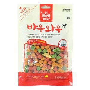[JHQS8XW9_4B]한입 간식 강아지육포간식 혼합 150g 트릿