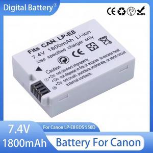 LP-E8 리튬 배터리 1800mAh 충전식 호환 캐논 EOS T3i T2i T4i T5i 600D 550D 650D 700D 키스 X5 X6 X7 카