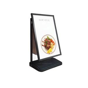 퀸구 거치대 배너 식당 양면 검정색 빛나는 실외 꽃집 야외 입간판 60X90cm