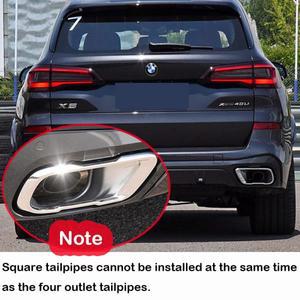 스테인리스 스틸 머플러 깍지 배기 시스템  BMW 호환 G05 X5 G06 X6 용 업그레이드 쿼드 콘센트