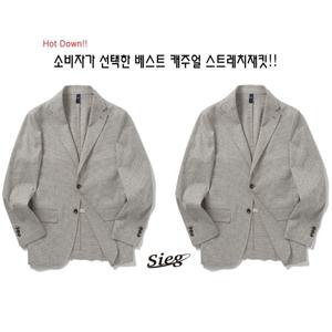 [롯데백화점]지이크 SS 만능코디 마혼방 하운드투스 체크스판 홑겹재킷 4030 DHSIEG
