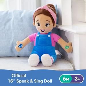 Ms Rachel Speak & Sing 인형, 키즈 봉제 여아 및 남아용, 30cm 키 큰 대화형 장난감, 6 개월에서 3 세 이