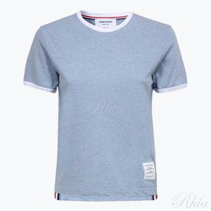 톰브라운 사이드 RWB 트리밍 링거 져지 반팔티 FJS133A J0043 480
