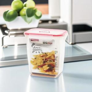 참좋은 밀폐용기 1200ml (직1-4호 2개) 직사각 반찬통 냉장고 보관용기 짱아찌통