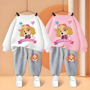아동복 키즈 PAW PATROL 아동 세트 봄 가을 인쇄 옷 어린이 스웨터 바지 정장 패션