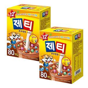 동서식품 제티 초코렛맛 80T x2개.
