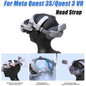 VR 용품 메타 퀘스트 3 3S VR 액세서리용  배터리 팩 엘리트 교체 스트랩 T302 헤드 3S3