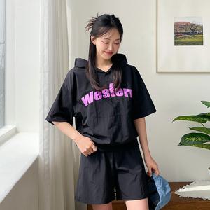 [핑크시슬리] SET/플린배색 방수 4.5부 트레이닝세트
