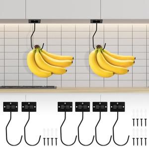 다용도걸이 24 Pcs 바나나 후크 금속 바나나 걸이 자석 자료 접이식 바나나 홀더 다목적 바나나 홀더 후크