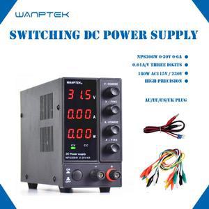 전원 공급장치 Wanptek DC 조절식  안 전원 공급 장치 3 자리 4 위치 디스플레이 NPS306W 110V 220V 30V 6A