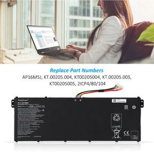 컴퓨터 노트북 7.7V 37WH A315 ES1 KT.00205.004 A315 51 배터리 1 A315 노트북 AP16M5J Aspire Aspire KingSener A114 3 4810mAh ACER 21