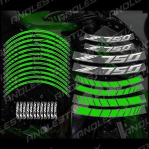 Z750용 AnoleStix 반사 오토바이 휠 스티커 허브 데칼 림 스트라이프 테이프