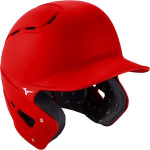Mizuno B6 맞는 성인용 야구 타격 헬멧 레드 XL
