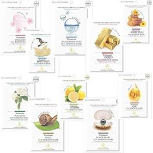 더멀 시트 마스크 팩 레츠 스킨 EGF 배합 프리미엄 페이스 더말 Dermal Lets Skin 10종 50장