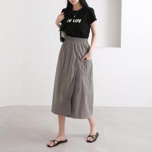 [VY] 여자 여름아노락 랩치마바지 고무줄 롱스커트
