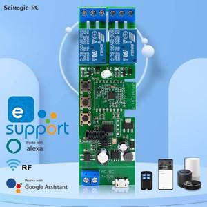 투야 스마트봇EWELINK 220V 12V 24V USB 5V Wifi 스마트 인칭 스위치 2 채널 릴레이 모듈 RF 433  제어 Ale