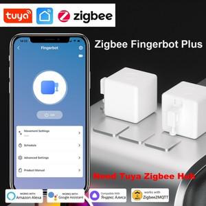 투야 스마트봇Zigbee Fingerbot Plus Tuya 스마트 스위치 버튼 푸셔 터치 암 라이프 제어는 Alexa Google A