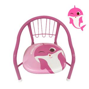 핑크퐁 엄마상어 분홍 삑삑이 의자 돌아기 유아 좌식의자 철제의자