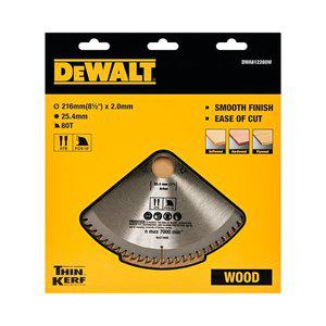 [디월트] DWA812280W 목재용 원형톱날 216mm 80T 2.0t