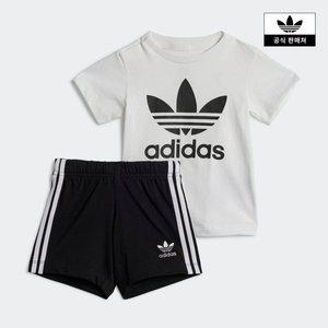 [아디다스키즈](타임스퀘어점패션관)[아디디스키즈] (A080-A100) SHORT TEE SET 티 세트 (JE0521)