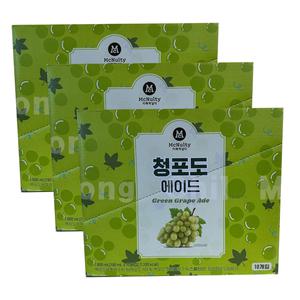 맥널티 청포도 에이드 190ml 30팩 파우치 편의점음료