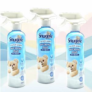 스너글 포근한 섬유탈취제 블루스파클 플러스 냄새제거 식물유래성분 블루스파클플러스, 500ml, 3개