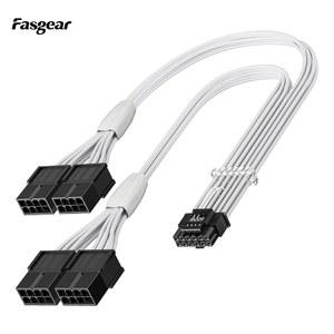 FASGEAR PCI E 5.0 연장 케이블 슬리브 40CM 2VHPWR 케이블 GPU GEFORCE RTX 3090TI 4090 5090 5080 호환